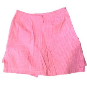 Women’s Plaid Pink And White Size 10 Kim Rogers Skort
